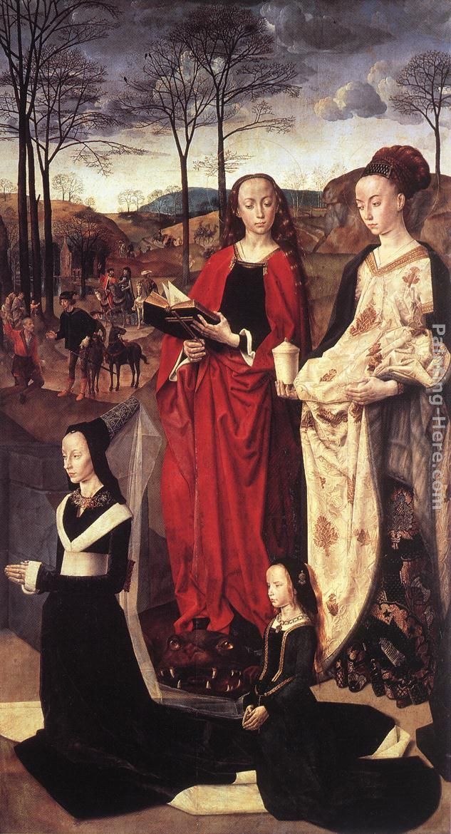 Hugo van der Goes Sts. Margaret and Mary Magdalene with Maria Portinari